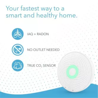 AirThings Wave plus - senzor kvality ovzduší, radonu, vlhkosti, teploty, VOC, CO2 a tlaku AirThings Wave plus - senzor kvality ovzduší, radonu, vlhkosti, teploty, VOC, CO2 a tlaku