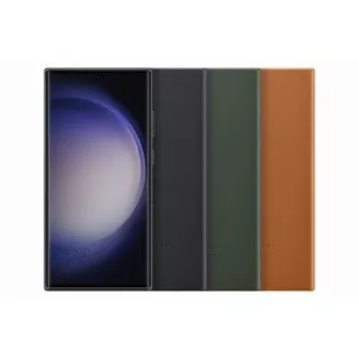 Samsung Kožený zadní kryt pro Samsung Galaxy S23 Ultra Green Samsung Kožený zadní kryt pro Samsung Galaxy S23 Ultra Green