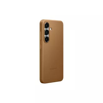 Samsung Ochranný kryt z veganské kůže pro Galaxy S25 Brown