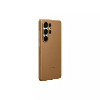 Samsung Ochranný kryt z veganské kůže pro Galaxy S25 Ultra Brown