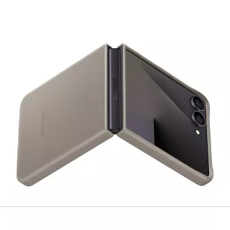 Samsung Ochranný kryt z veganské kůže Flip7 Taupe
