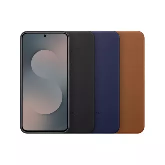 Samsung Ochranný Kryt z Veganské Kůže S25 FE Black