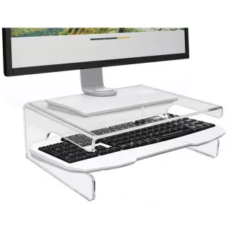 Podstavec pod monitor DESQ s výřezem na klávesnici