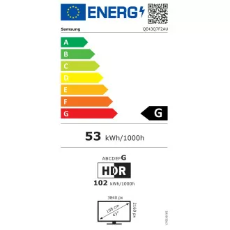 Samsung/QE43Q7F/43"/4K UHD/Černá
