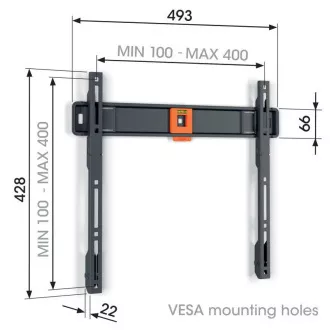 Vogel's TVM 1403, fixní TV držák pro obrazovky 32-77", 50 kg