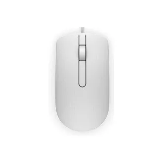 Dell MS116/Kancelářská/Optická/1 000 DPI/Drátová USB/Bílá