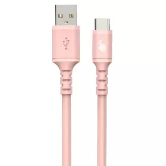 TB Touch USB-A - USB-C, růžový 1m
