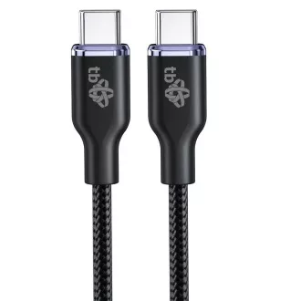 TB USB C - USB C 60W Glamour kabel 1,5m černý