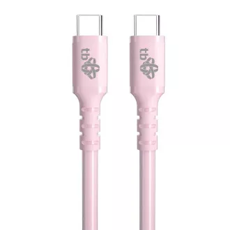 TB USB C - USB C 60W Jelly kabel 1m růžový