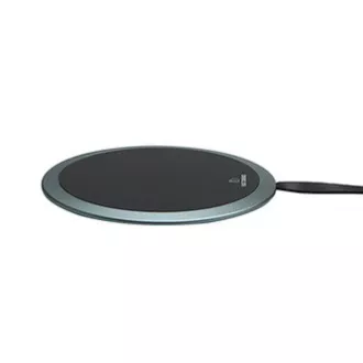 All New, Bezdrátová nabíječka, ultra tenká, pro telefon, stříbrná, 5/9V, 10W, ochrana proti přehřátí, Qi