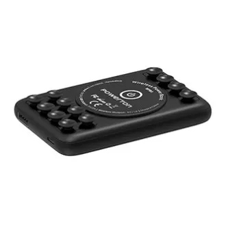 Powerton, power banka s bezdrátovým nabíjením, Li-Pol, 5V, nabíjení telefonů/tabletů, WBP5, 5000mAh, přísavky pro přilnutí k telef Powerton, power banka s bezdrátovým nabíjením, Li-Pol, 5V, nabíjení telefonů/tabletů, WBP5, 5000mAh, přísavky pro přilnutí k telef
