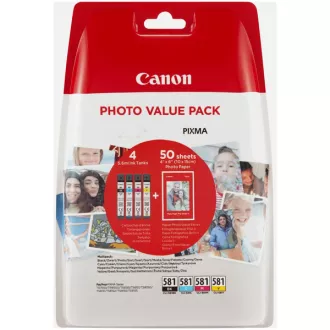 Canon CLI-581 (2106C004) - cartridge, black + color (černá + barevná) Canon CLI-581 (2106C004) - cartridge, black + color (černá + barevná)
