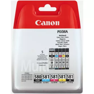 Canon PGI-580 (2078C006) - cartridge, black + color (černá + barevná) Canon PGI-580 (2078C006) - cartridge, black + color (černá + barevná)