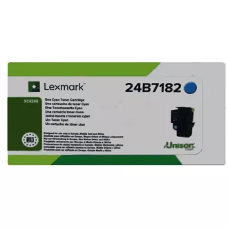 Lexmark 24B7182 - toner, cyan (azurový)
