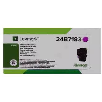 Lexmark 24B7183 - toner, magenta (purpurový)