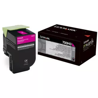 Lexmark 70C0H30 - toner, magenta (purpurový)