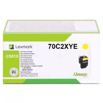 Lexmark 70C2XYE - toner, yellow (žlutý)