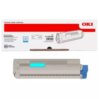 Oki 45862839 - toner, cyan (azurový)