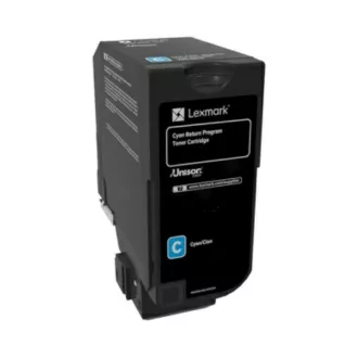 Lexmark 74C20CE - toner, cyan (azurový)