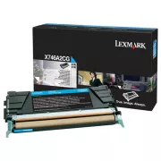 Lexmark X746A2CG - toner, cyan (azurový)