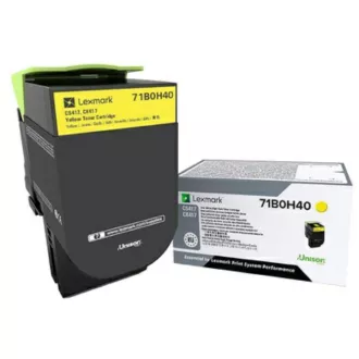 Lexmark 71B0H40 - toner, yellow (žlutý) Lexmark 71B0H40 - toner, yellow (žlutý)