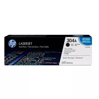 HP 304A (CC530AD) - toner, black (černý) 2ks HP 304A (CC530AD) - toner, black (černý) 2ks