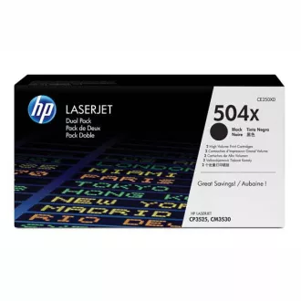 HP 504X (CE250XD) - toner, black (černý) 2ks