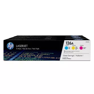 HP 126A (CF341A) - toner, color (barevný) 3ks