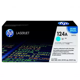 HP 124A (Q6001A) - toner, cyan (azurový) HP 124A (Q6001A) - toner, cyan (azurový)