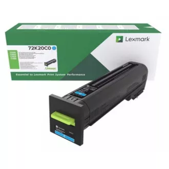 Lexmark 72K20C0 - toner, cyan (azurový)