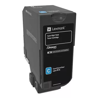 Lexmark 74C0H20 - toner, cyan (azurový)