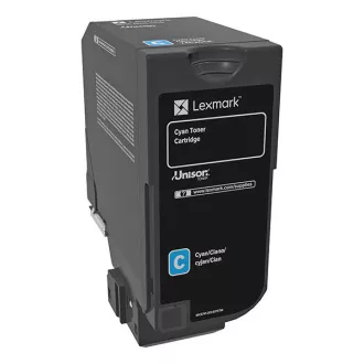 Lexmark 74C0S20 - toner, cyan (azurový) Lexmark 74C0S20 - toner, cyan (azurový)