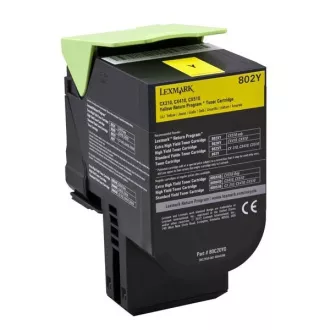 Lexmark 80C20Y0 - toner, yellow (žlutý) Lexmark 80C20Y0 - toner, yellow (žlutý)