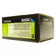 Lexmark 802S (80C2SC0) - toner, cyan (azurový)