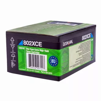 Lexmark 80C2XCE - toner, cyan (azurový)