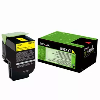 Lexmark 80C2XYE - toner, yellow (žlutý)