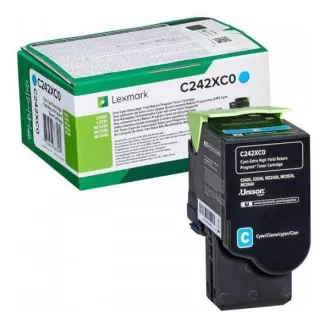 Lexmark C242XC0 - toner, cyan (azurový)