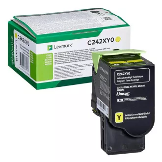 Lexmark C242XY0 - toner, yellow (žlutý)