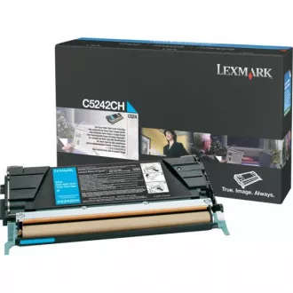 Lexmark C5242CH - toner, cyan (azurový)