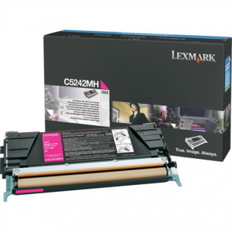 Lexmark C5242MH - toner, magenta (purpurový)