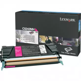 Lexmark C5242MH - toner, magenta (purpurový) Lexmark C5242MH - toner, magenta (purpurový)