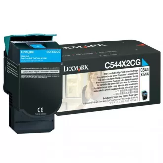 Lexmark C544 (C544X2CG) - toner, cyan (azurový)
