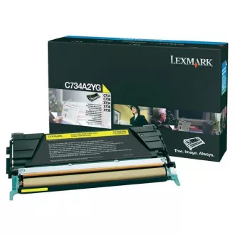 Lexmark C734A2YG - toner, yellow (žlutý) Lexmark C734A2YG - toner, yellow (žlutý)