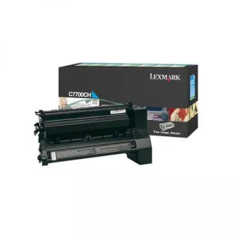 Lexmark C7700CH - toner, cyan (azurový) Lexmark C7700CH - toner, cyan (azurový)