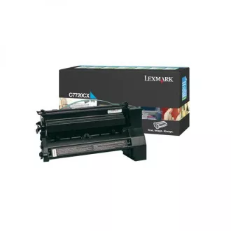 Lexmark C7720CX - toner, cyan (azurový)