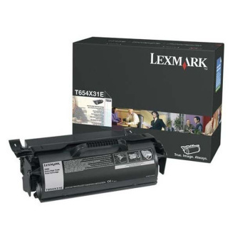 Lexmark T654X31E - toner, black (černý)