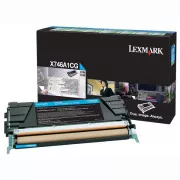 Lexmark X746A1CG - toner, cyan (azurový)