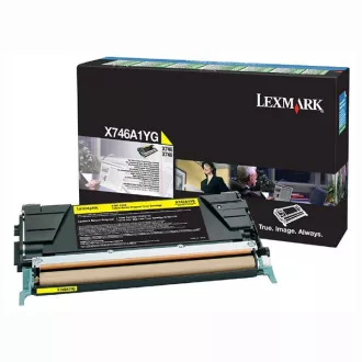 Lexmark X746A1YG - toner, yellow (žlutý)