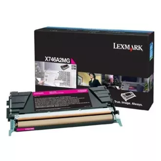 Lexmark X746A2MG - toner, magenta (purpurový)
