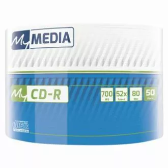 MyMedia CD-R, 69201, 50-pack, 700MB, 52x, 80min., 12cm, bez možnosti potisku, wrap, Standard, pro archivaci dat MyMedia CD-R, 69201, 50-pack, 700MB, 52x, 80min., 12cm, bez možnosti potisku, wrap, Standard, pro archivaci dat